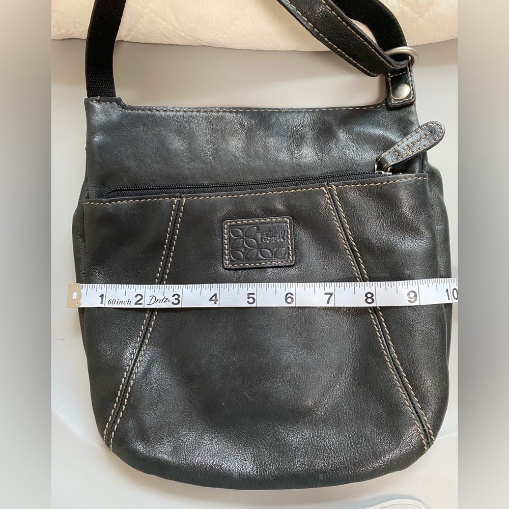 Fossil vintage Black Patterned Leather Bag - Picture 9 of 10